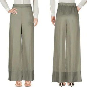 NEW Wide Leg Moss Green Elastic Waist Trouser Pant Picadilly Fashion SZ MEDIUM